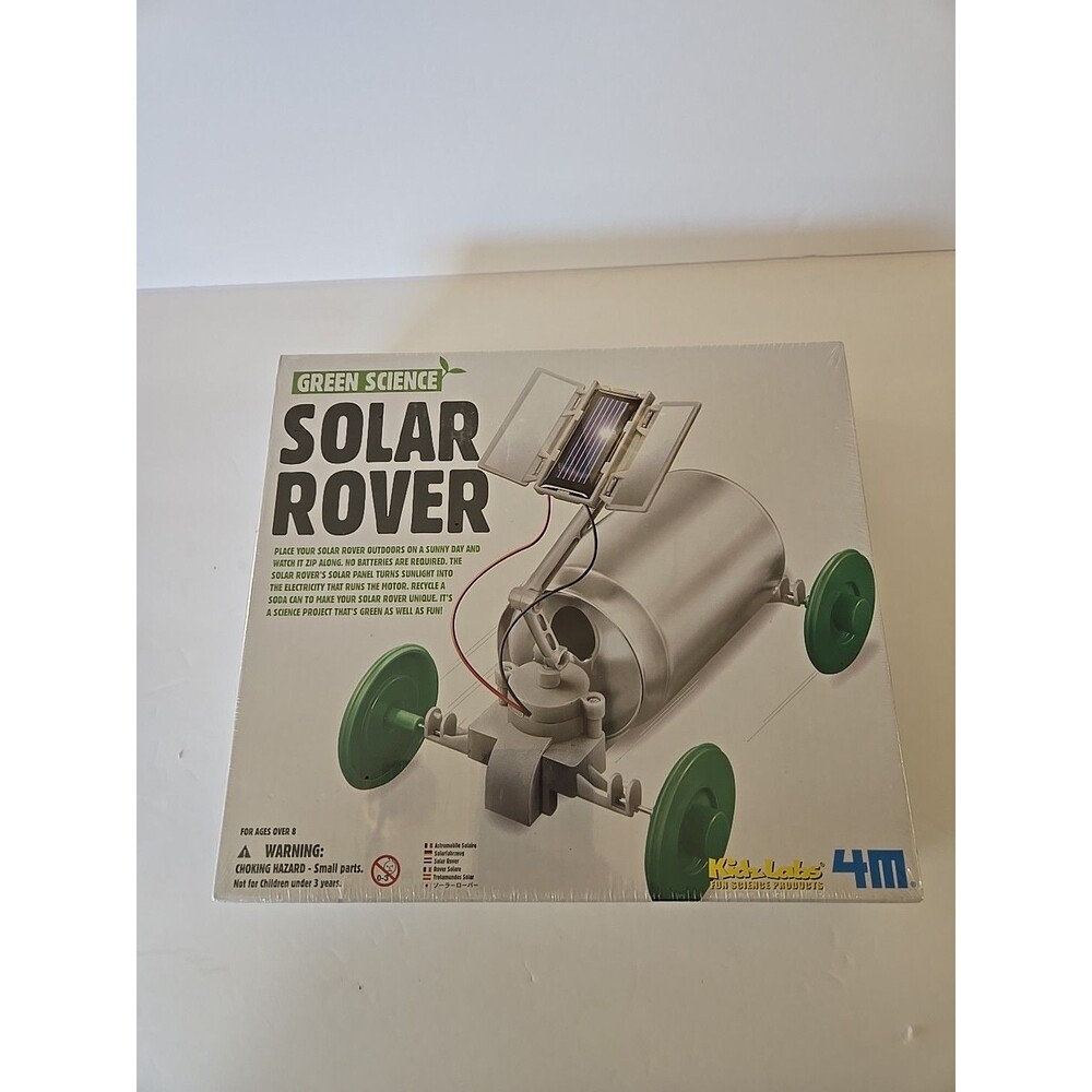 New 4M Green Science Eco-Engineering Solar Rover Kit in Box